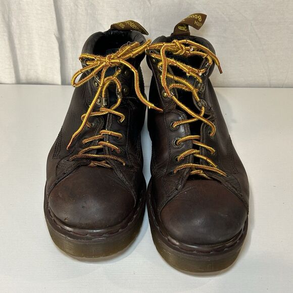 Vintage Doc Dr. Martens England Made Y2K  8287 Brown Leather Chunky Boots Men 10 - Picture 2 of 9